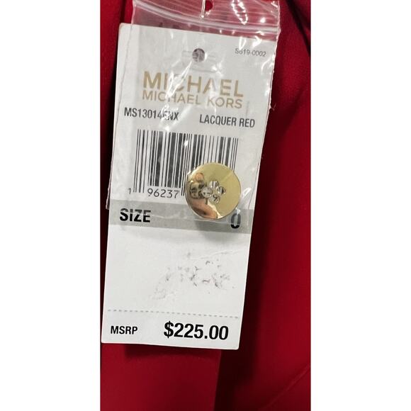 MICHAEL KORS Women's 0 Dress Pants Lacquer Red Trousers Slacks Pockets $225 - Picture 7 of 7